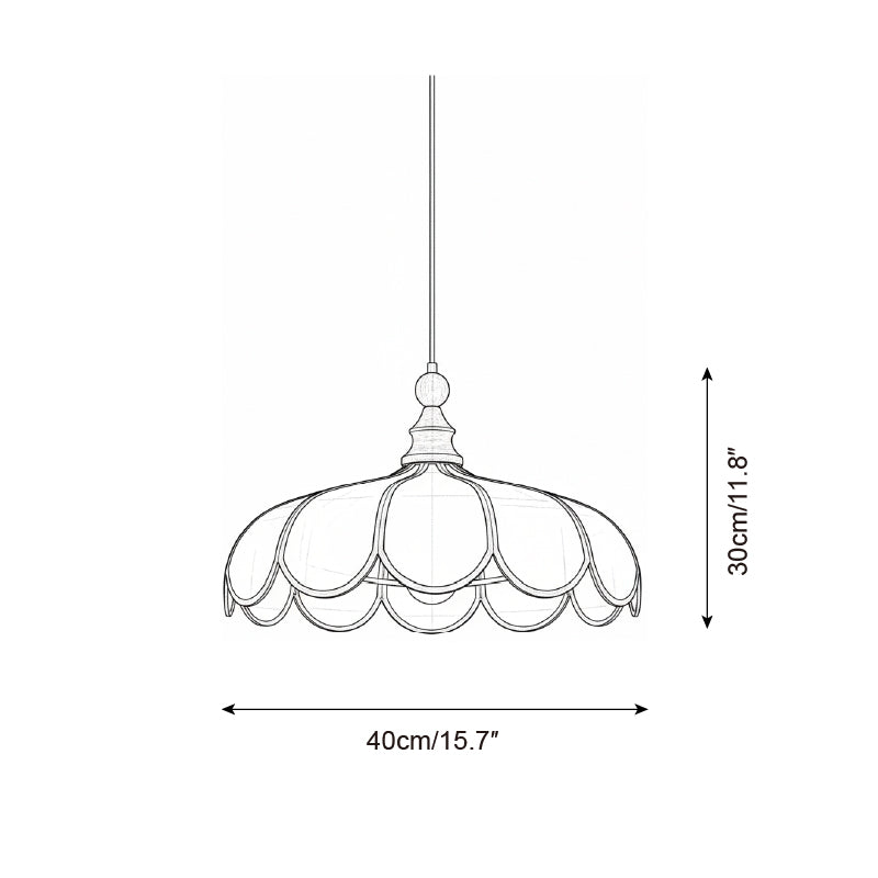 Melaona Scalloped Pendant Light