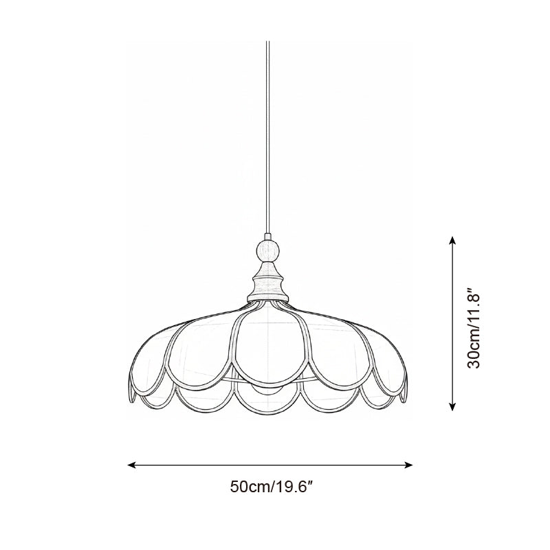 Melaona Scalloped Pendant Light