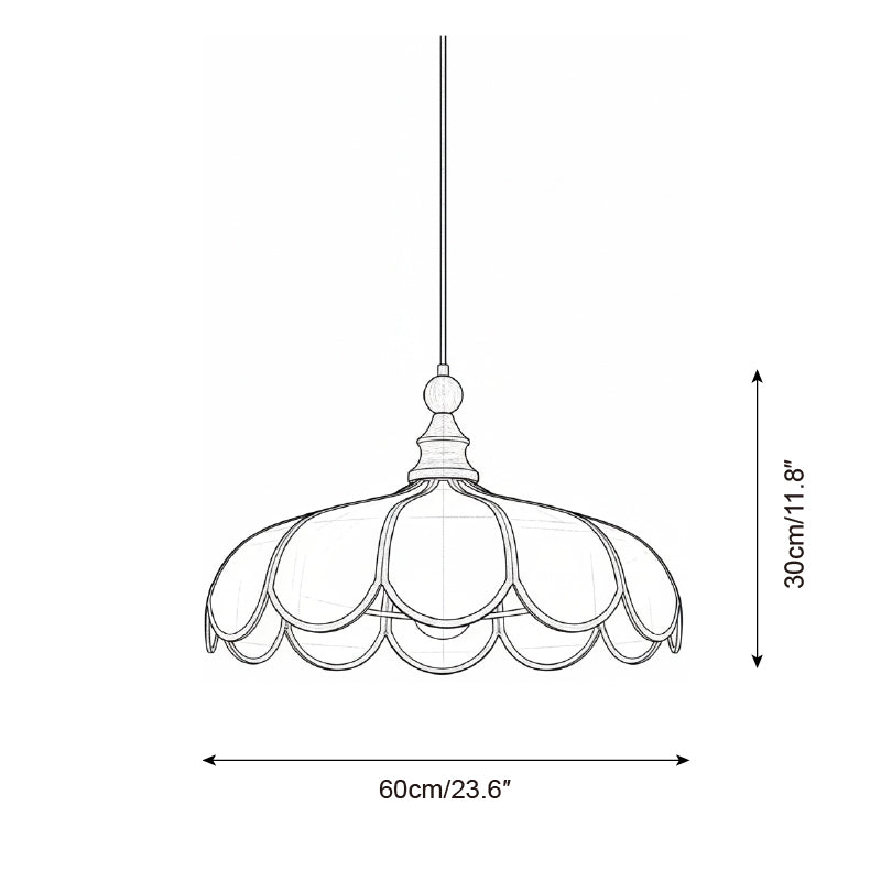 Melaona Scalloped Pendant Light