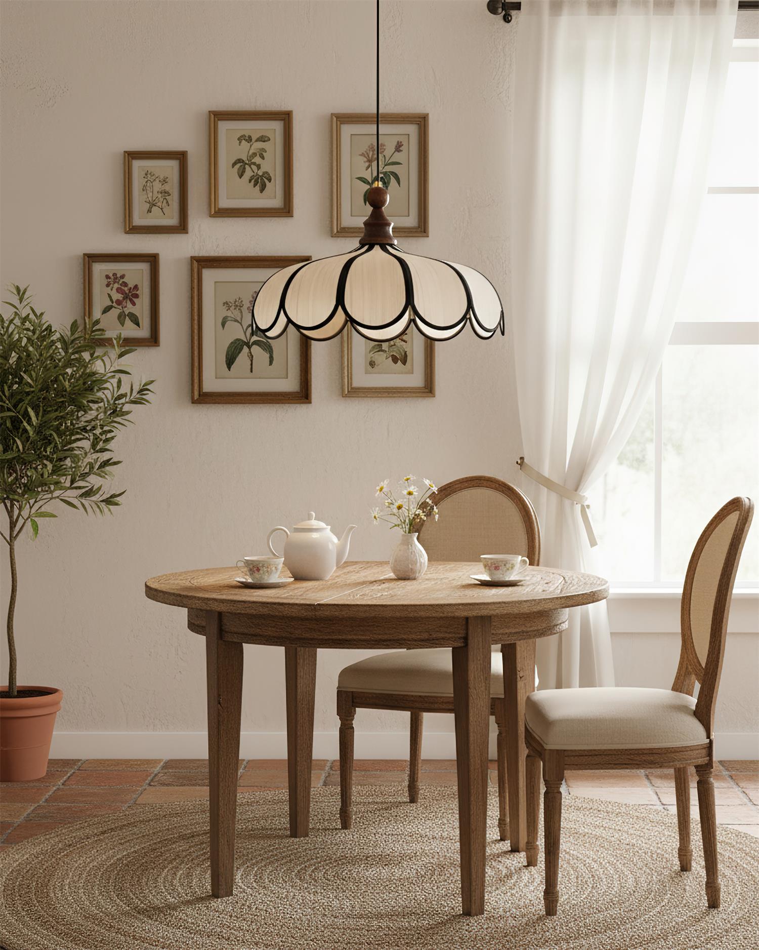Melaona Scalloped Pendant Light