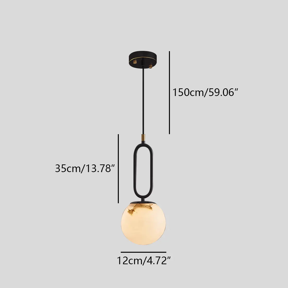 Loxirae Alabaster Pendant Light