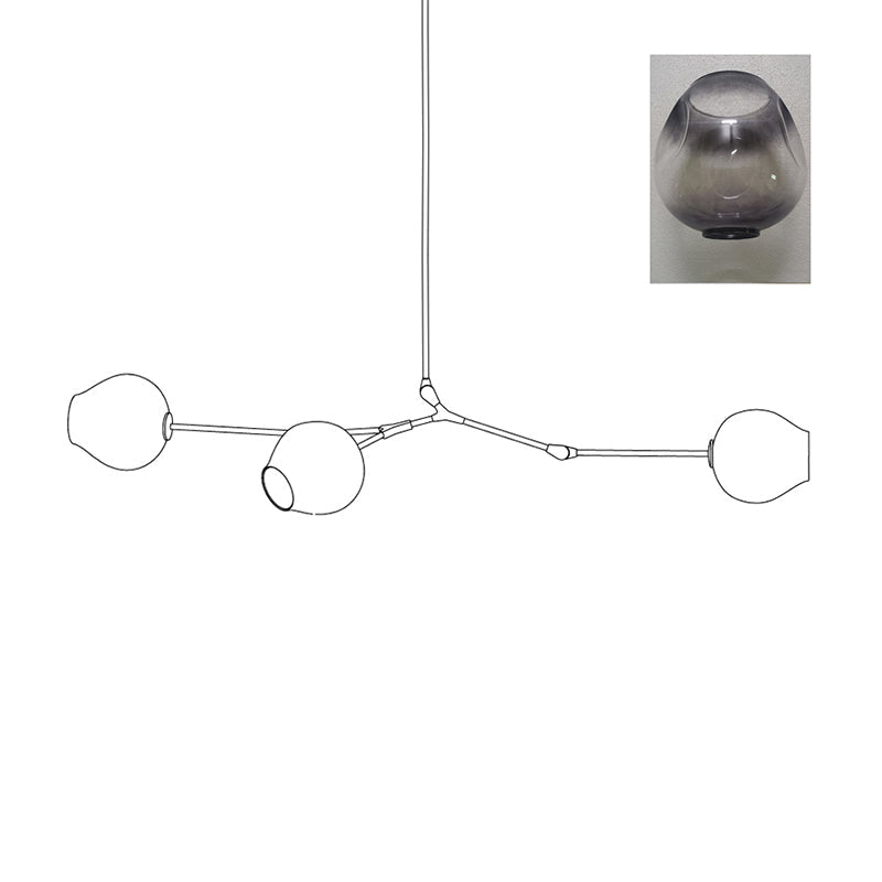 Perry Globe Horizontal Chandelier – detail 28