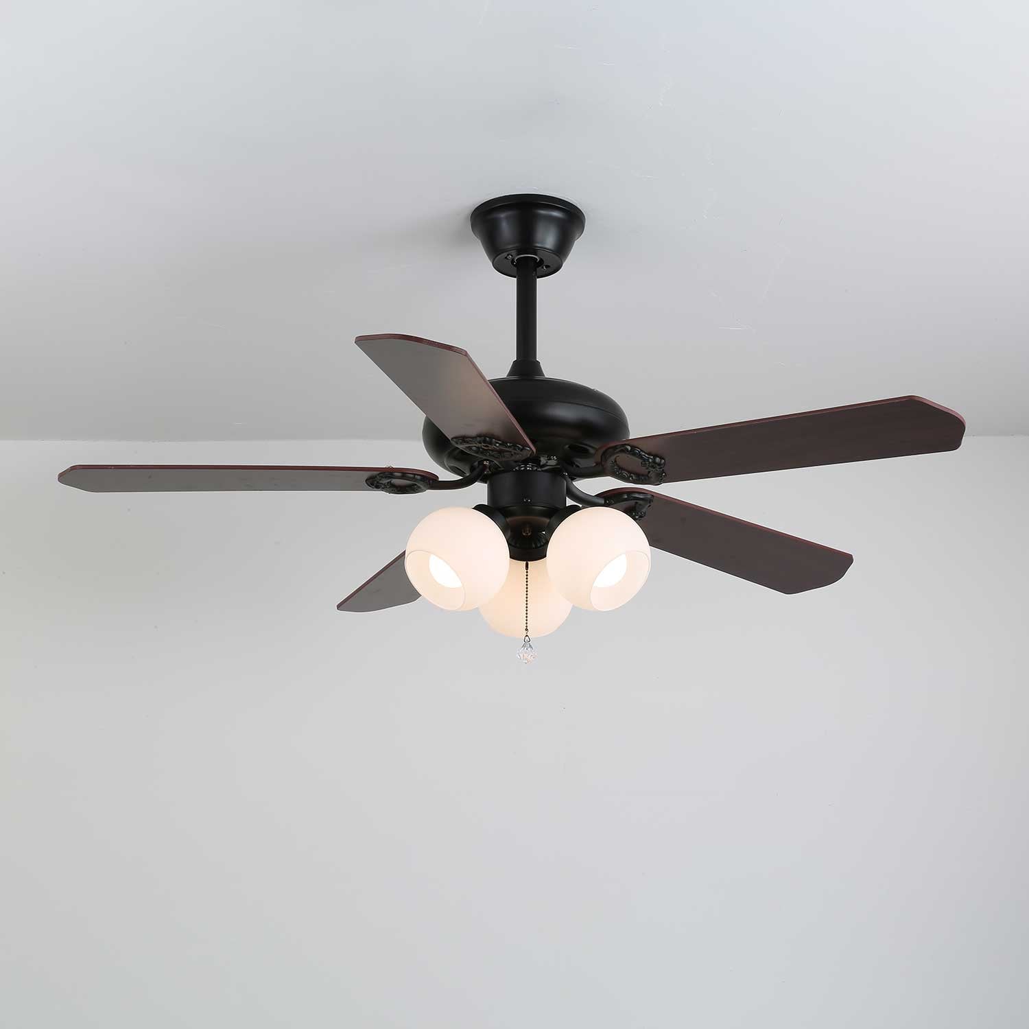 Lunoves Vintage Ceiling Fan Light