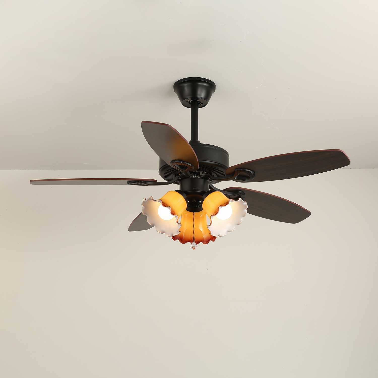 Lunoves Vintage Ceiling Fan Light
