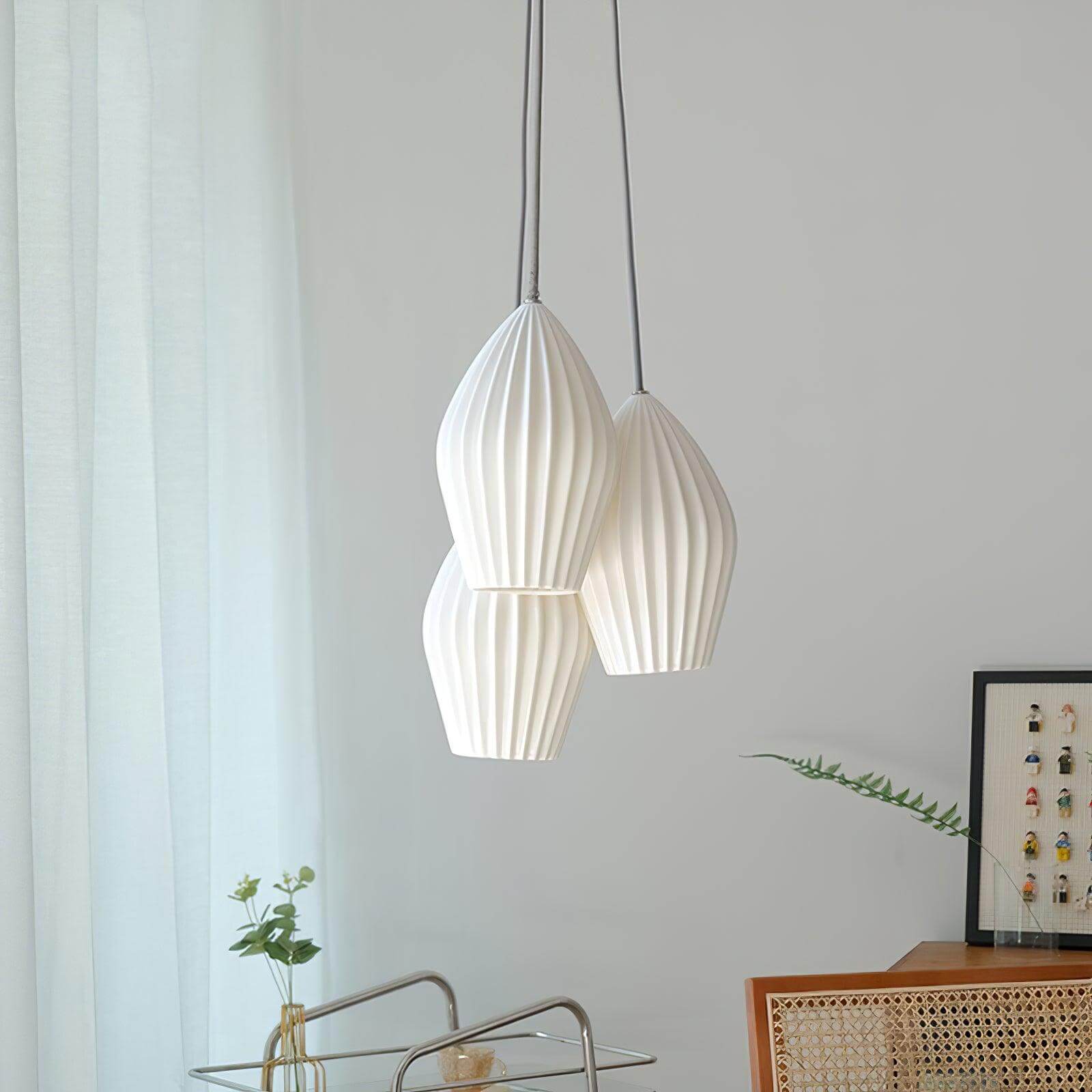 Adelvo Ribbed Pendant Light