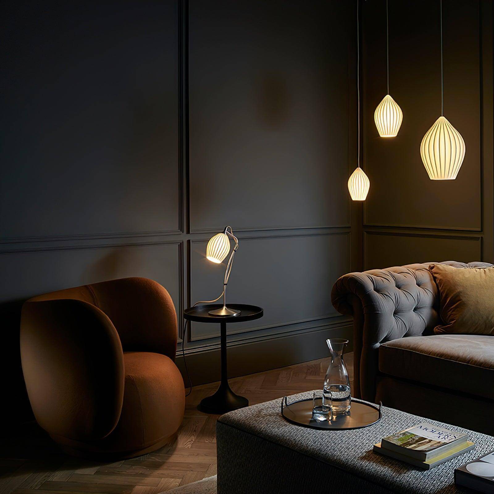 Adelvo Ribbed Pendant Light