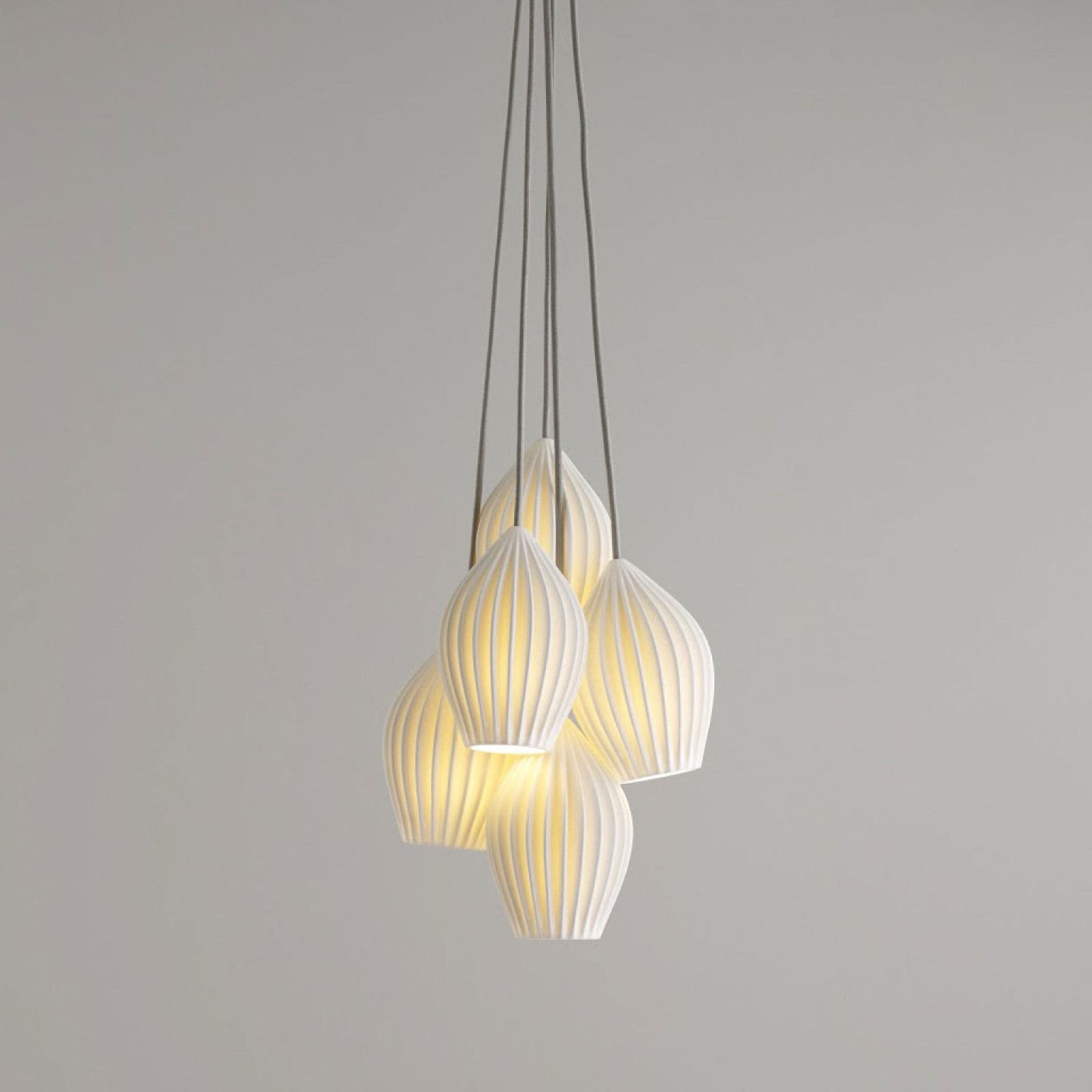 Adelvo Ribbed Pendant Light