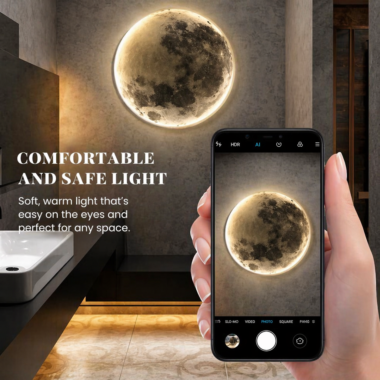 Ravcel Moon Design Wall Light