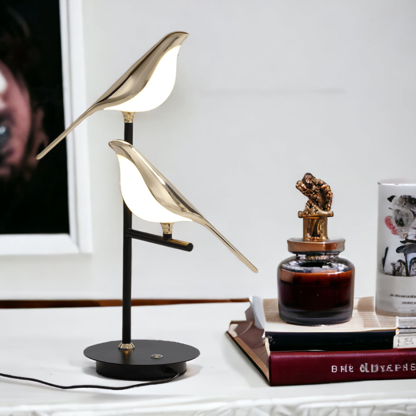 Double Bird Table Lamp