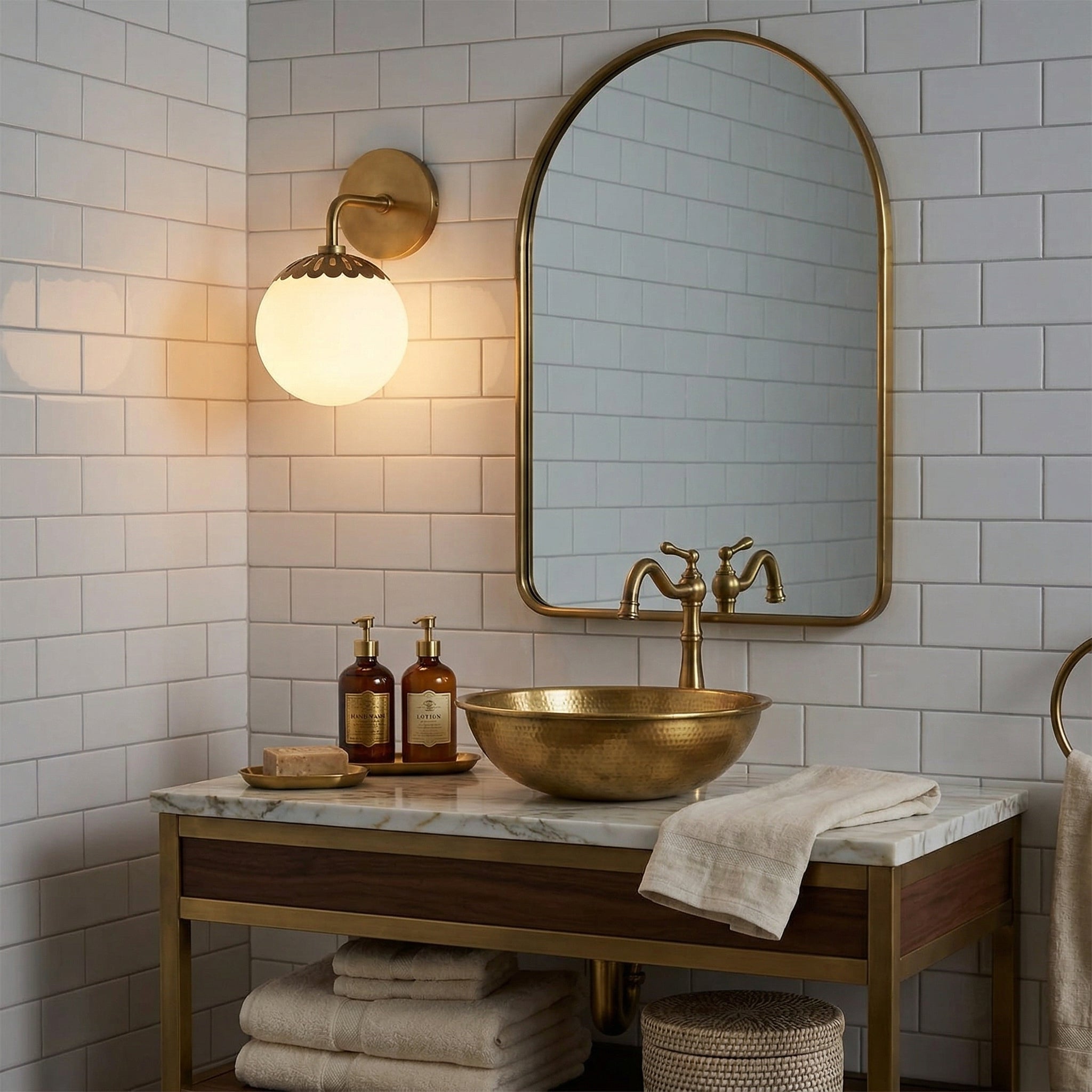 Alverello Globe Wall Light
