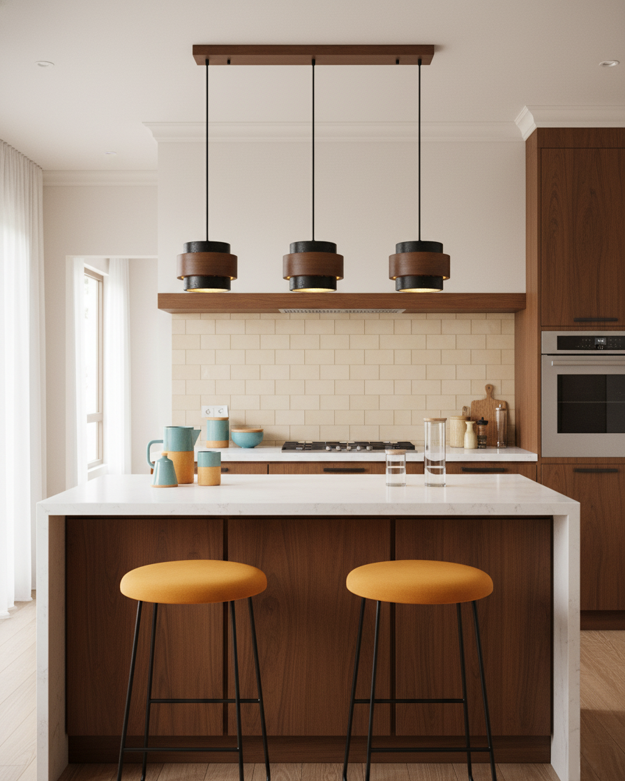 Tibavo Cylindrical Pendant Light