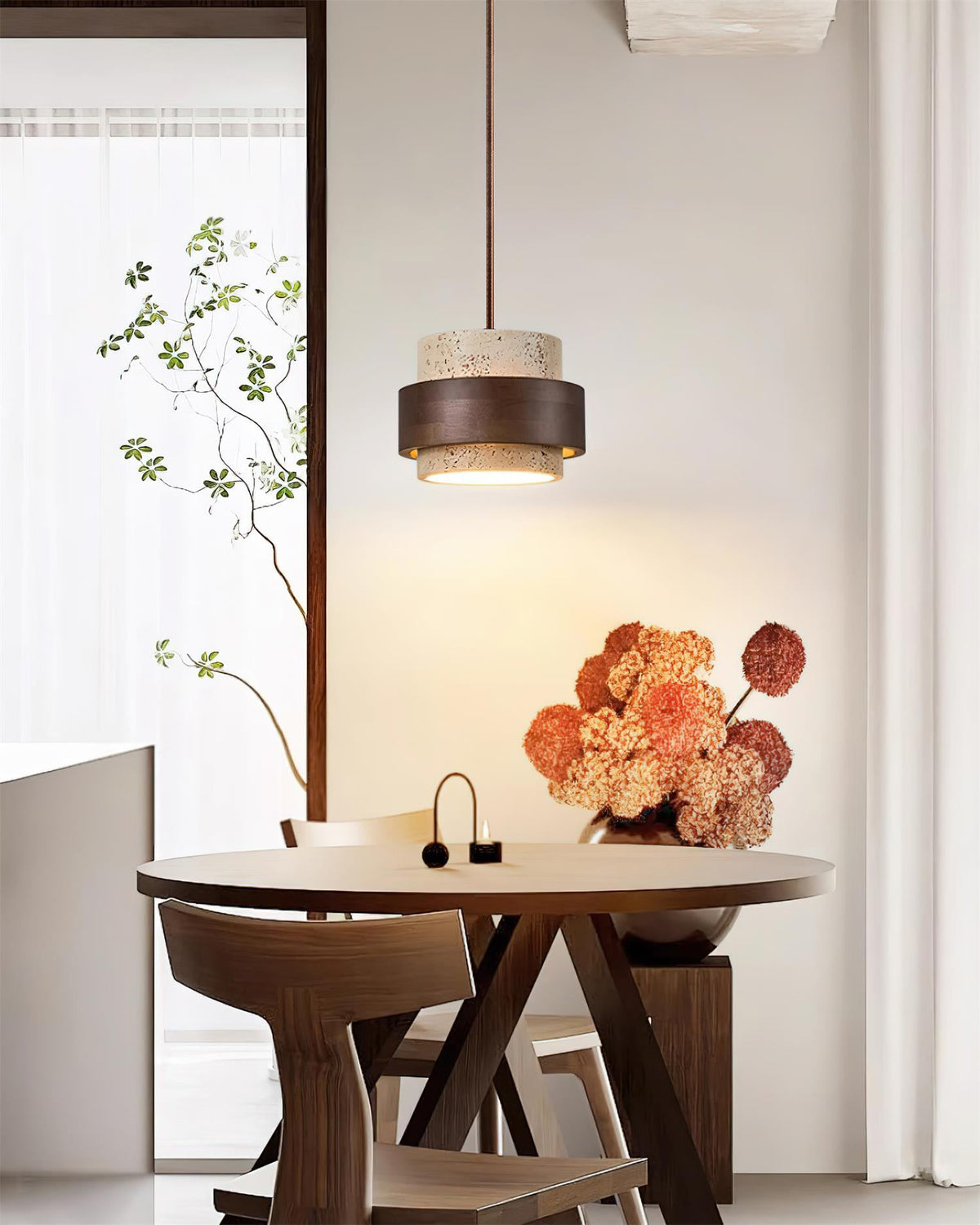 Tibavo Cylindrical Pendant Light