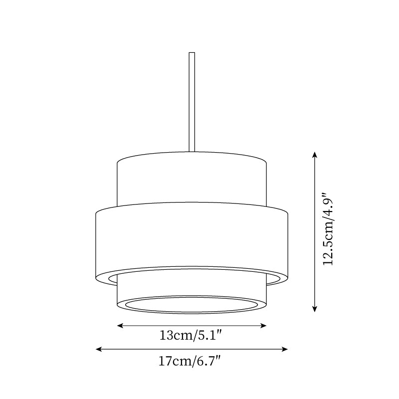 Tibavo Cylindrical Pendant Light