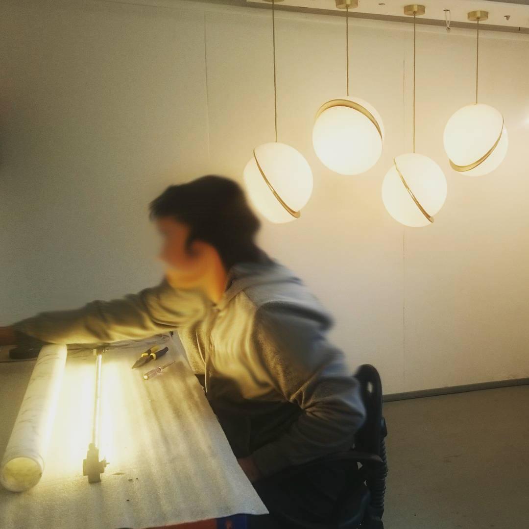 Nirelza Duo Spherical Pendant Light