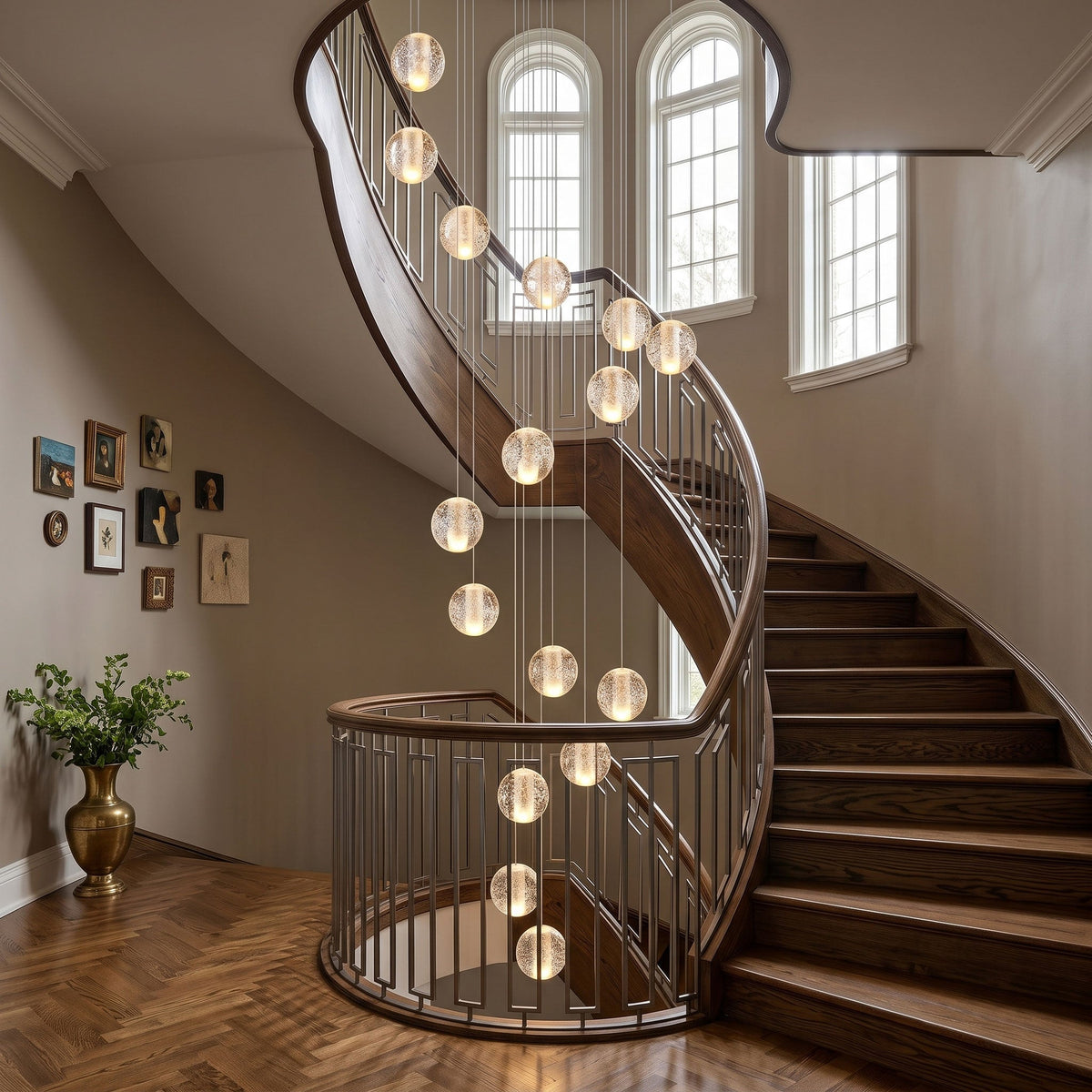 Crystal Bubbles Balls Pendant Lamp – detail 2