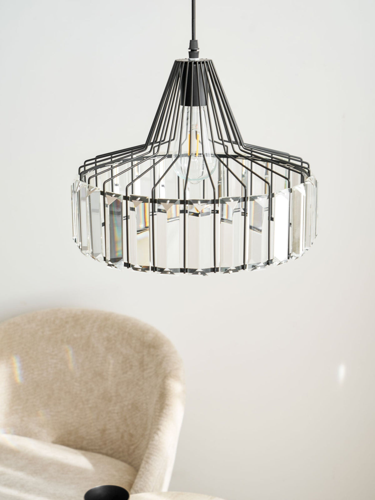Crystal Drum Pendant Lamp - Vakkerlight