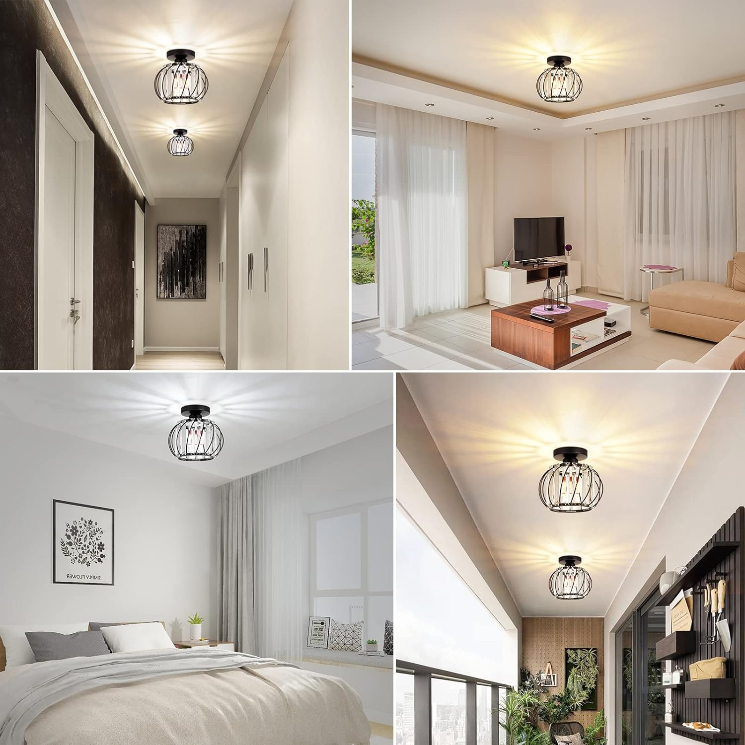 Cossera Crystal Ceiling Light