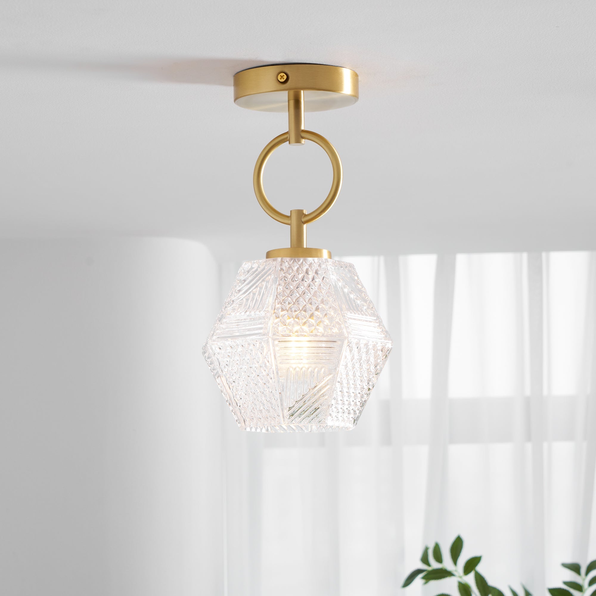 Aralilian Art Deco Ceiling Light