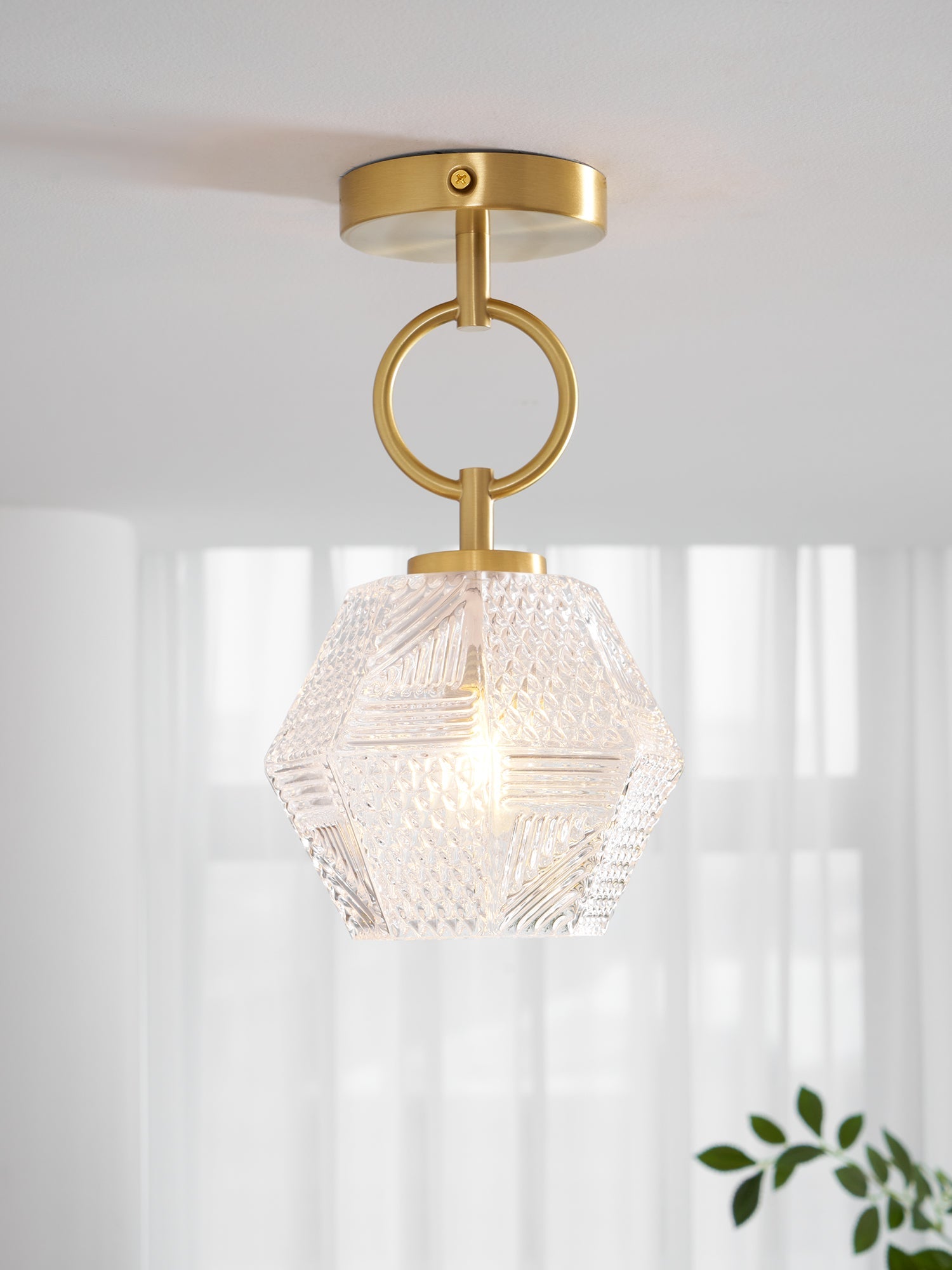 Aralilian Art Deco Ceiling Light
