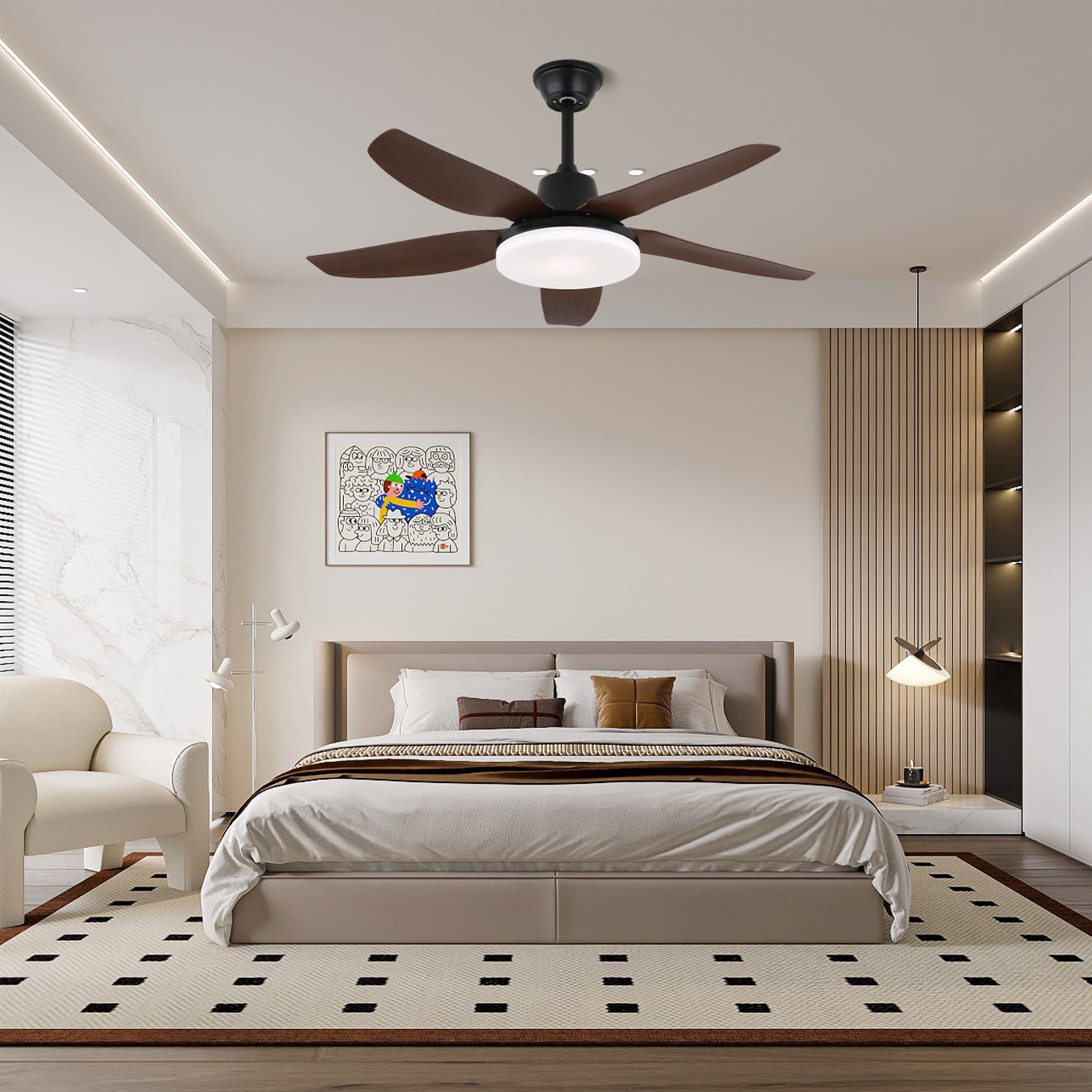 Baliva Ceiling Fan Light