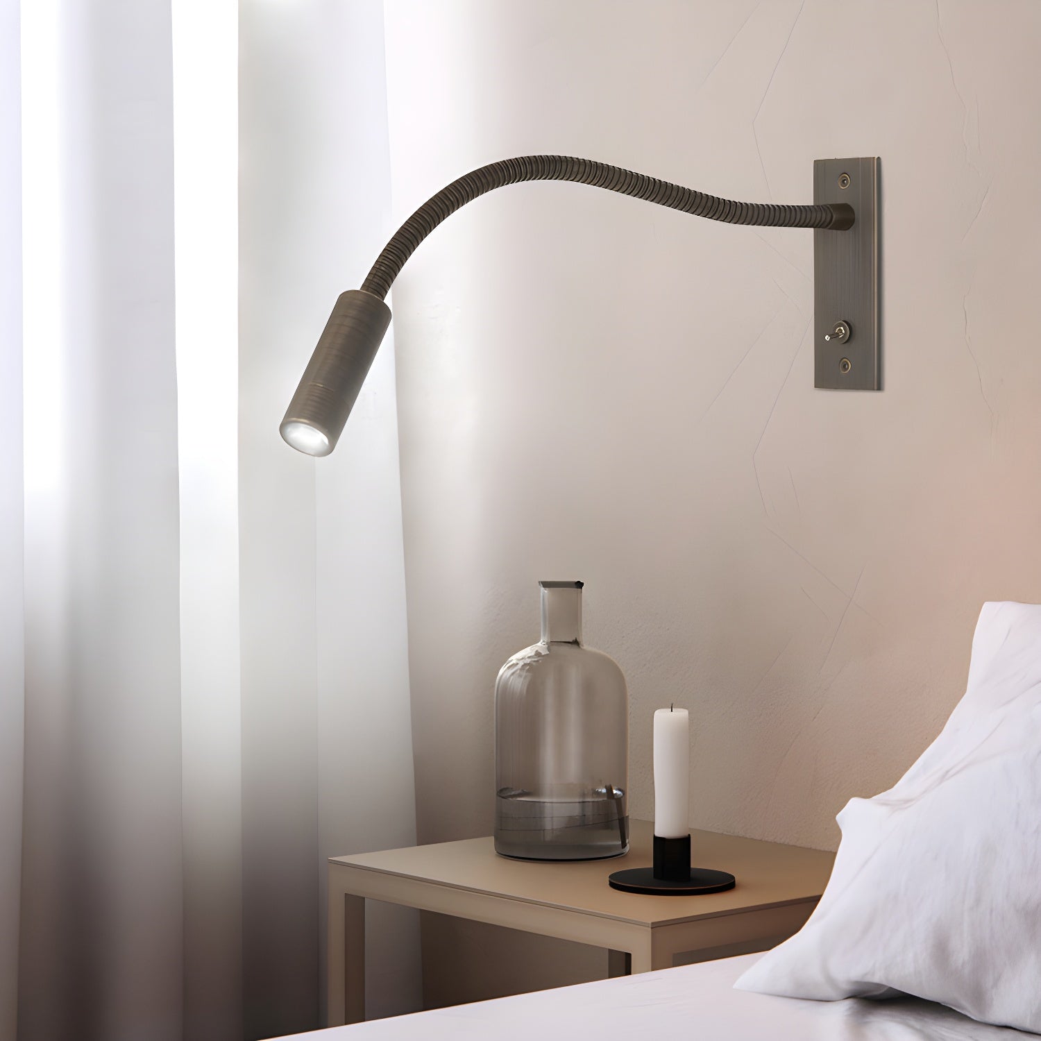 Rozmel Gooseneck Wall Light