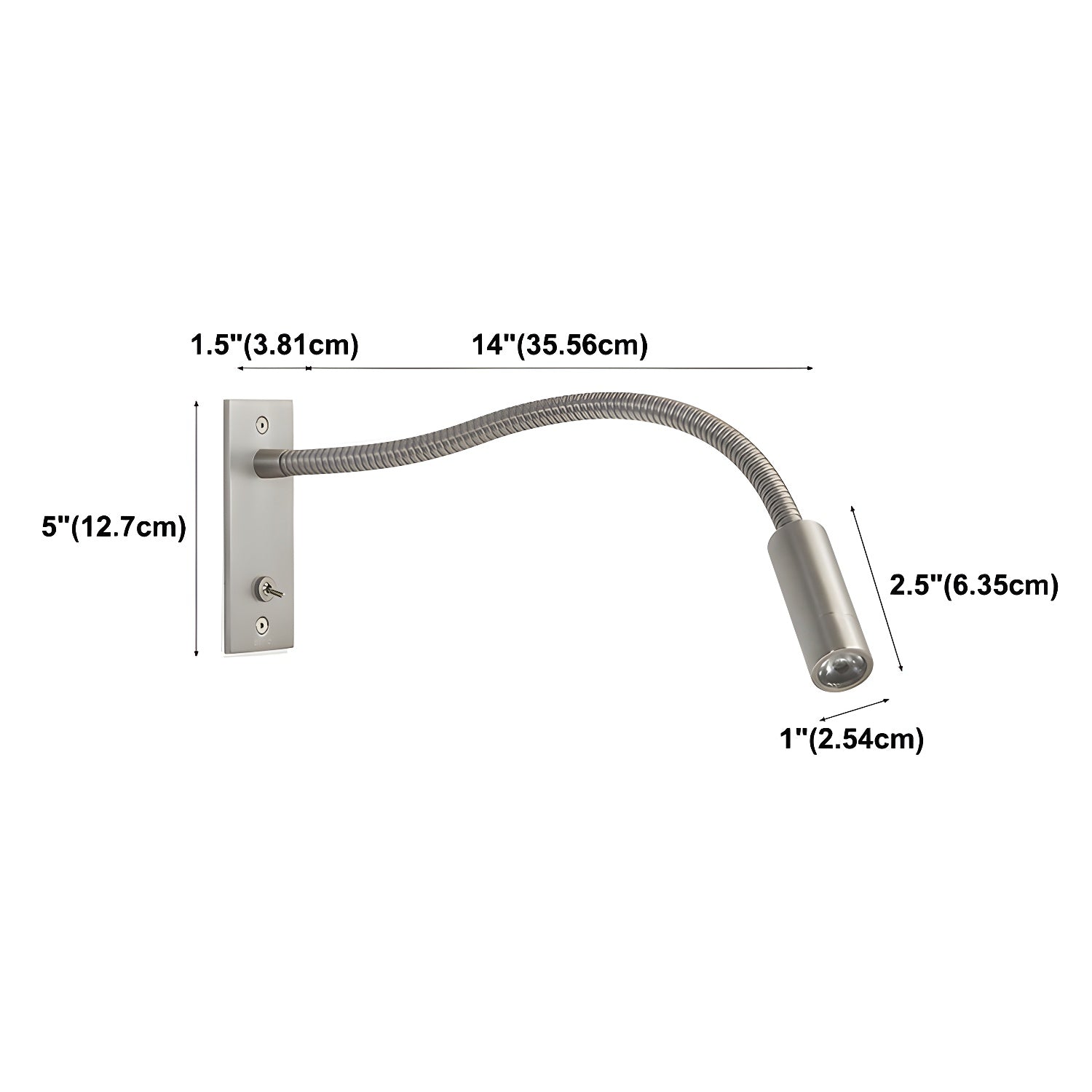 Rozmel Gooseneck Wall Light