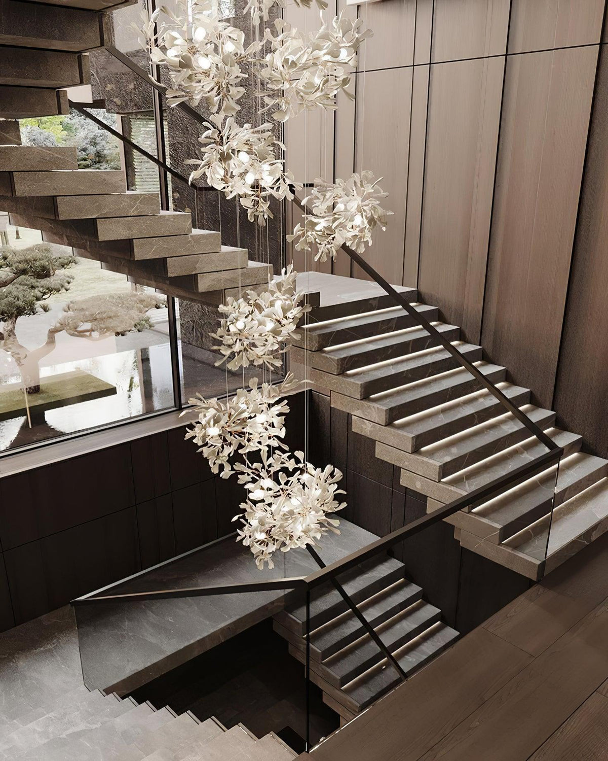 Gingko Vortex Chandelier – detail 34