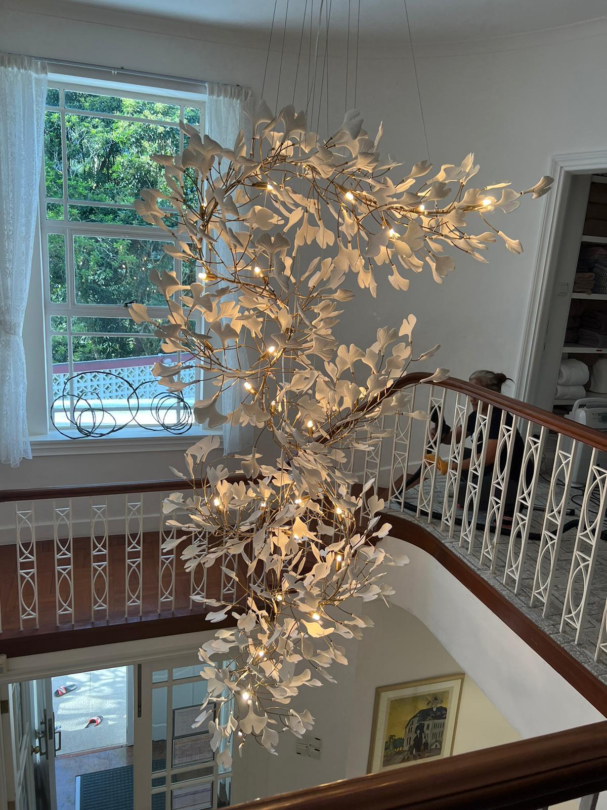 Gingko Vortex Chandelier – detail 31