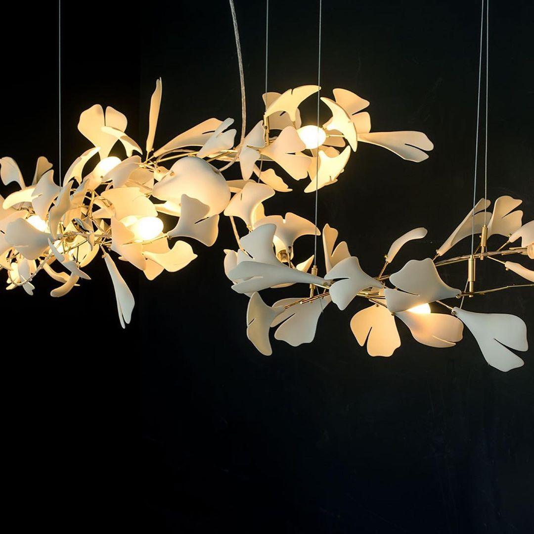 Porcelain Gingko Chandelier – detail 39