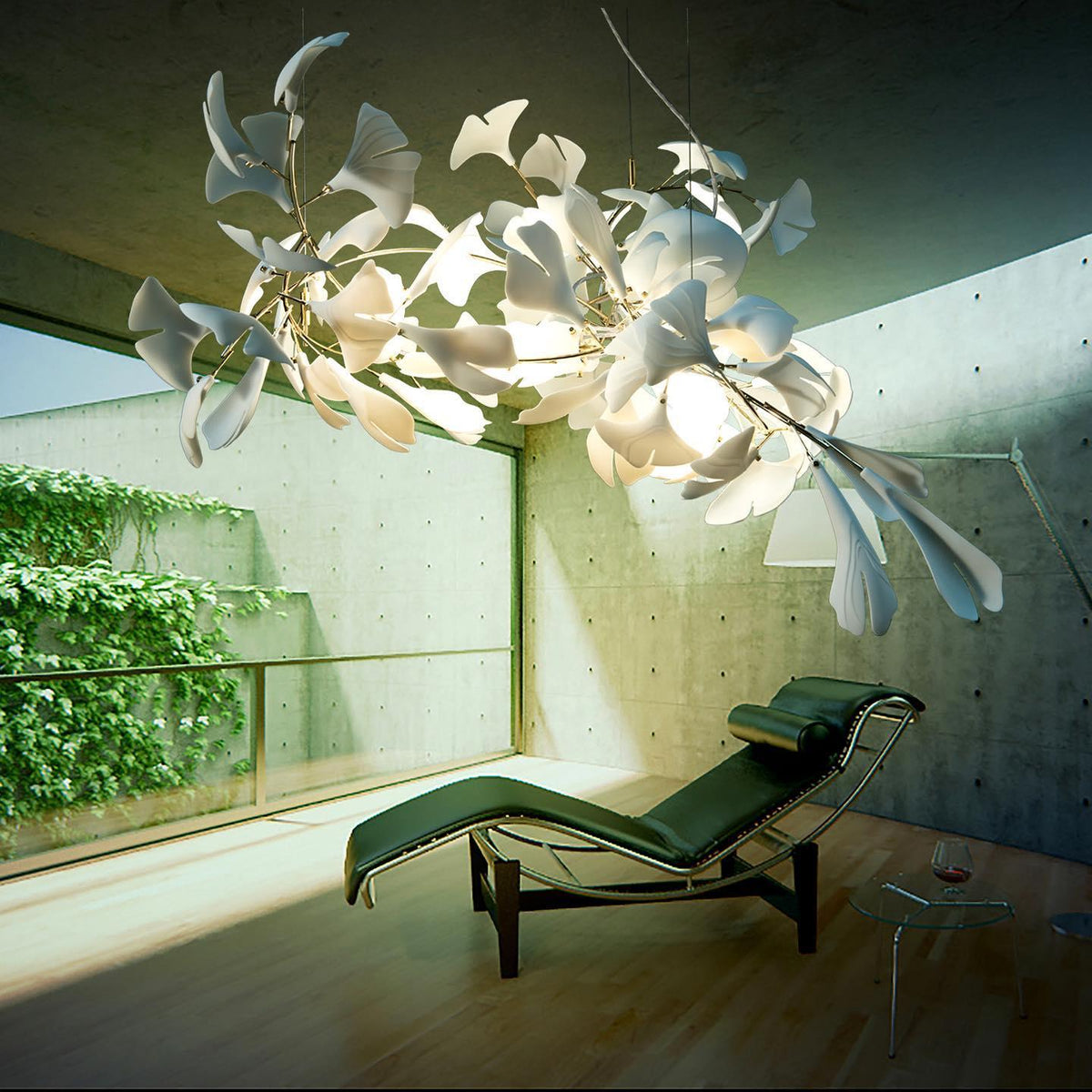 Porcelain Gingko Chandelier – detail 19