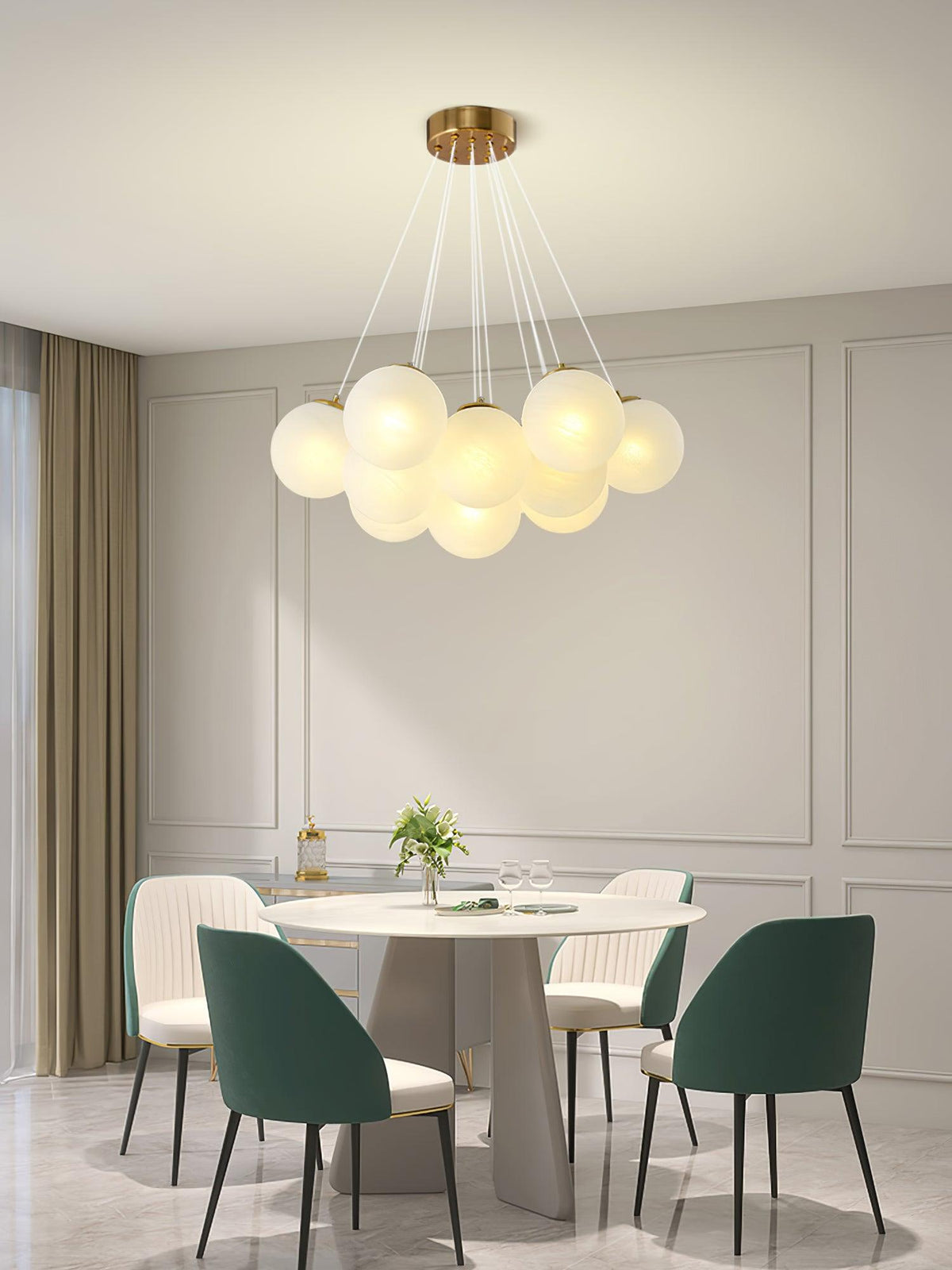 Glass Cluster Chandelier – detail 32