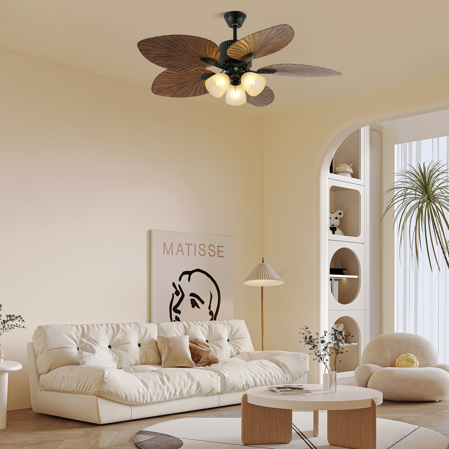Ronera Tropical Ceiling Fan Light