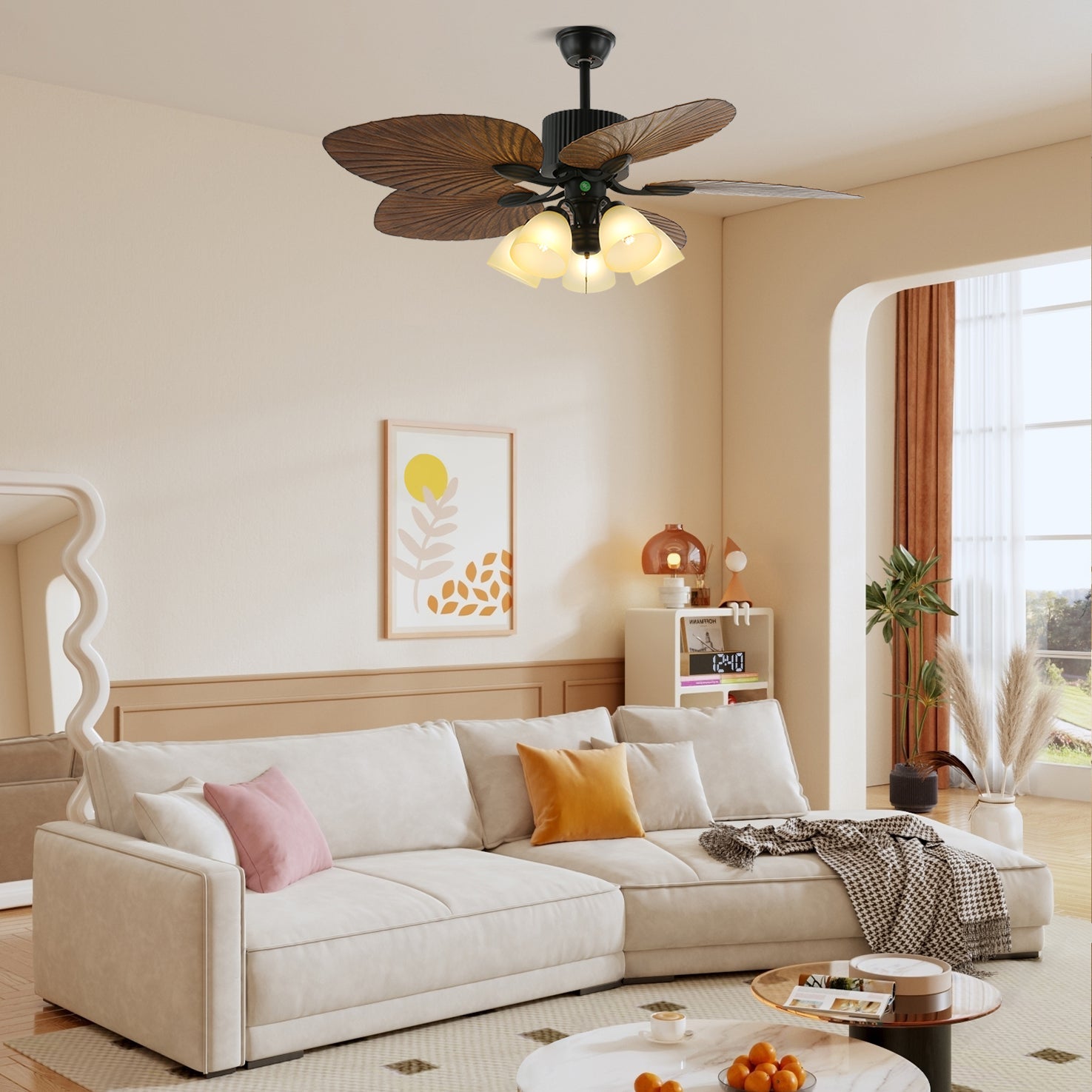 Ronera Tropical Ceiling Fan Light