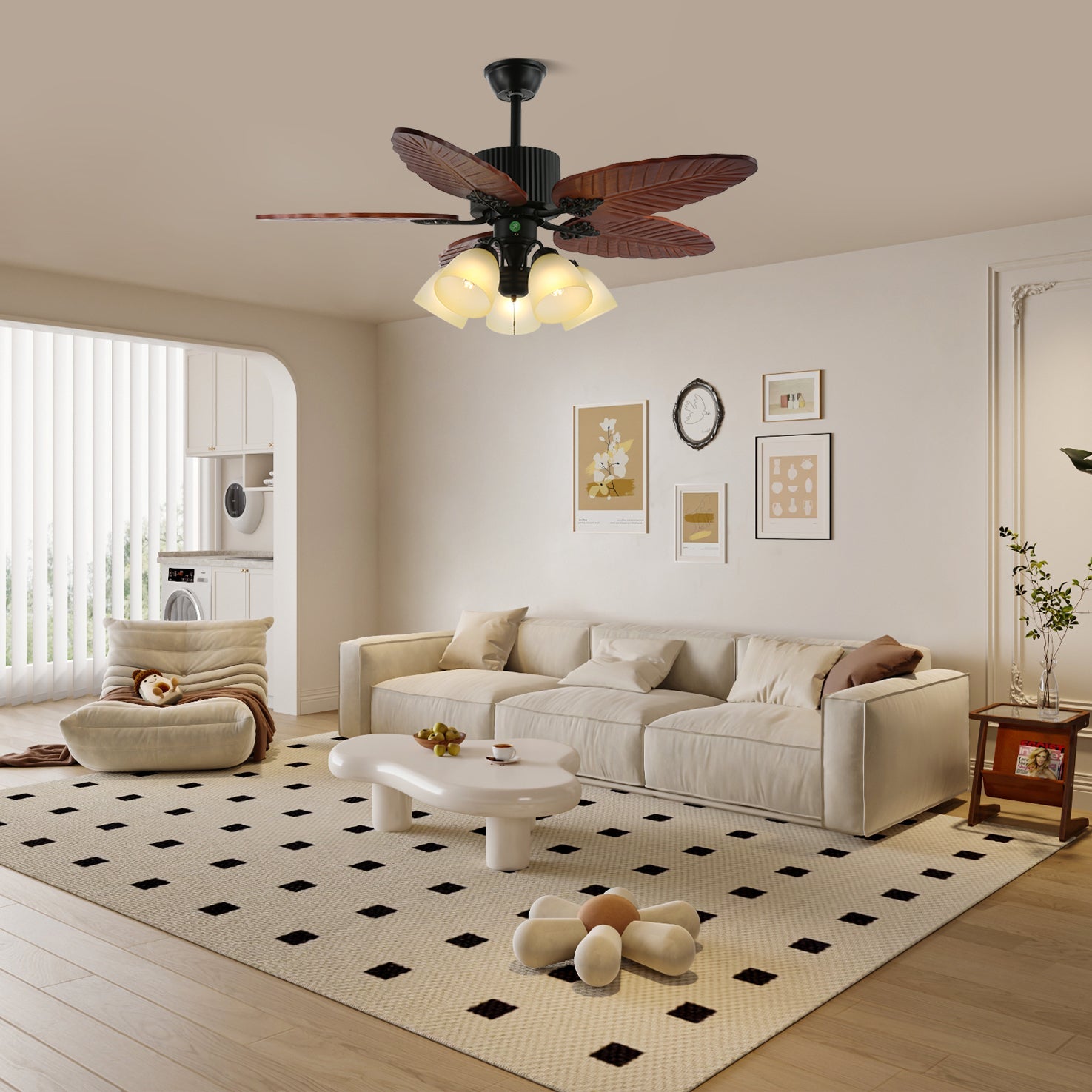 Ronera Tropical Ceiling Fan Light