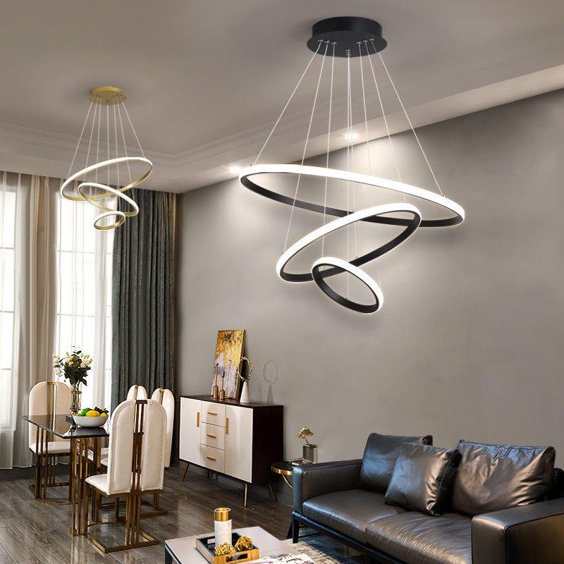 Loora Triple Circle Pendant Light
