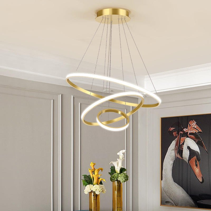 Loora Triple Circle Pendant Light
