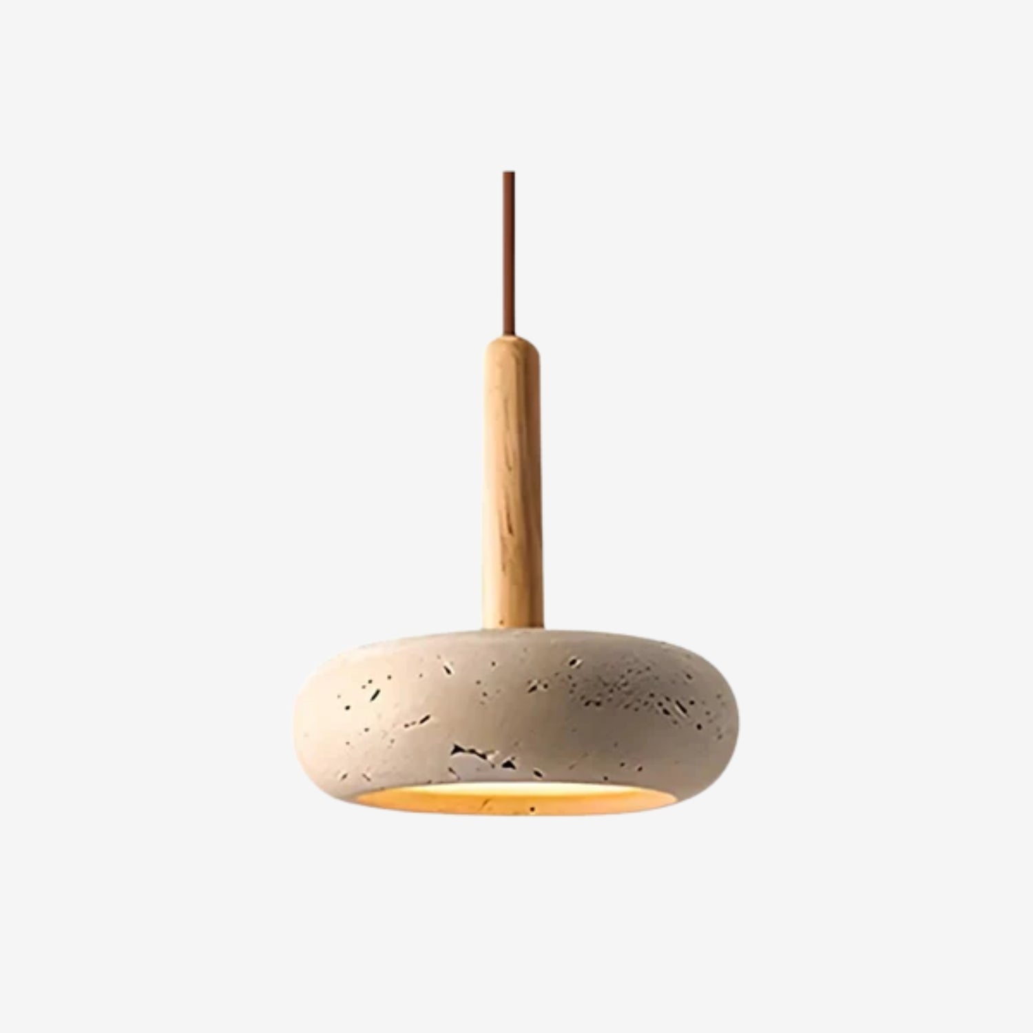Sosa Round Travertine Pendant Light