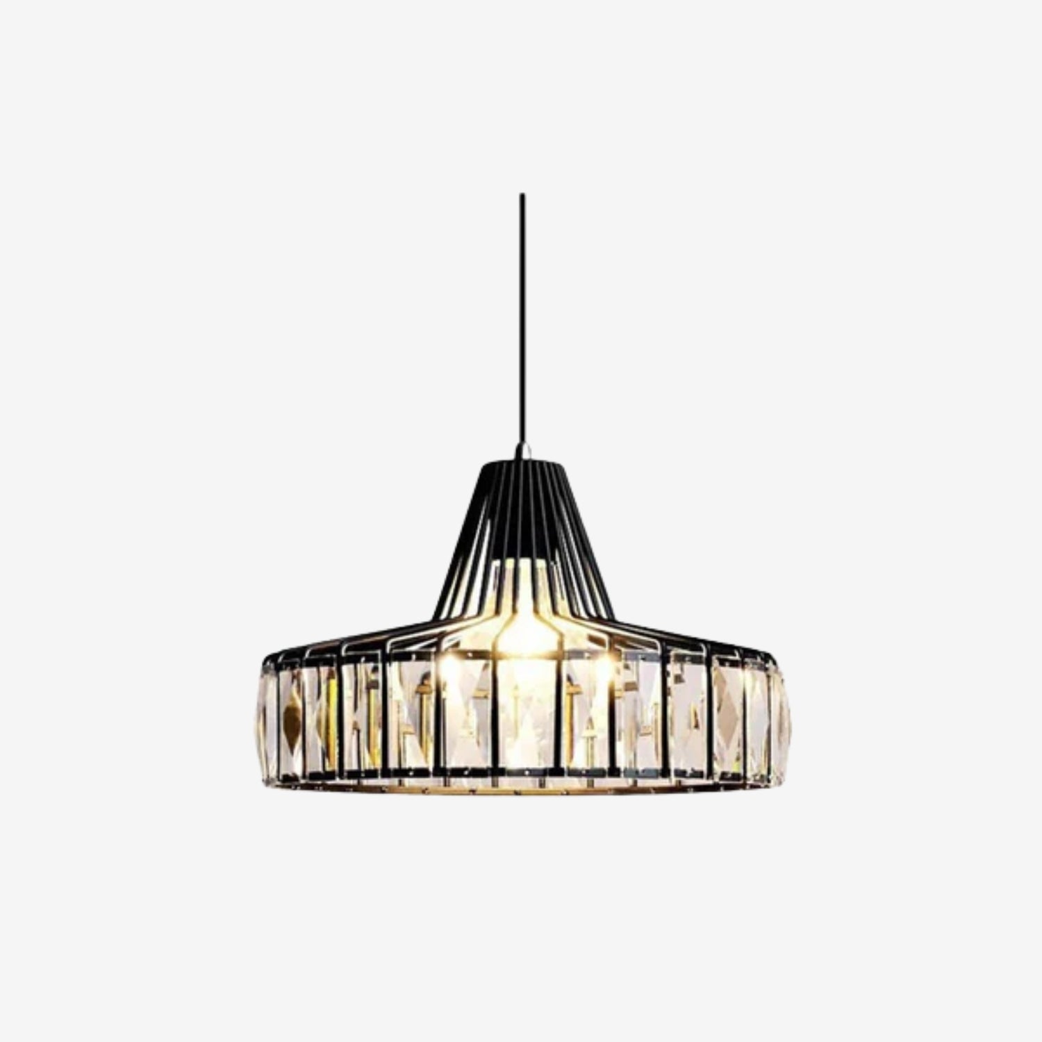 Cyo Black Crystal Pendant Light