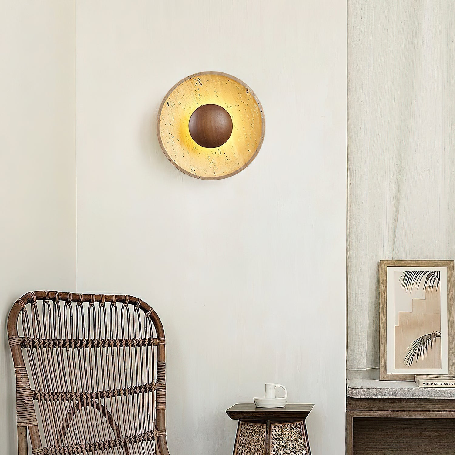 Zoréla Travertine Wall Light
