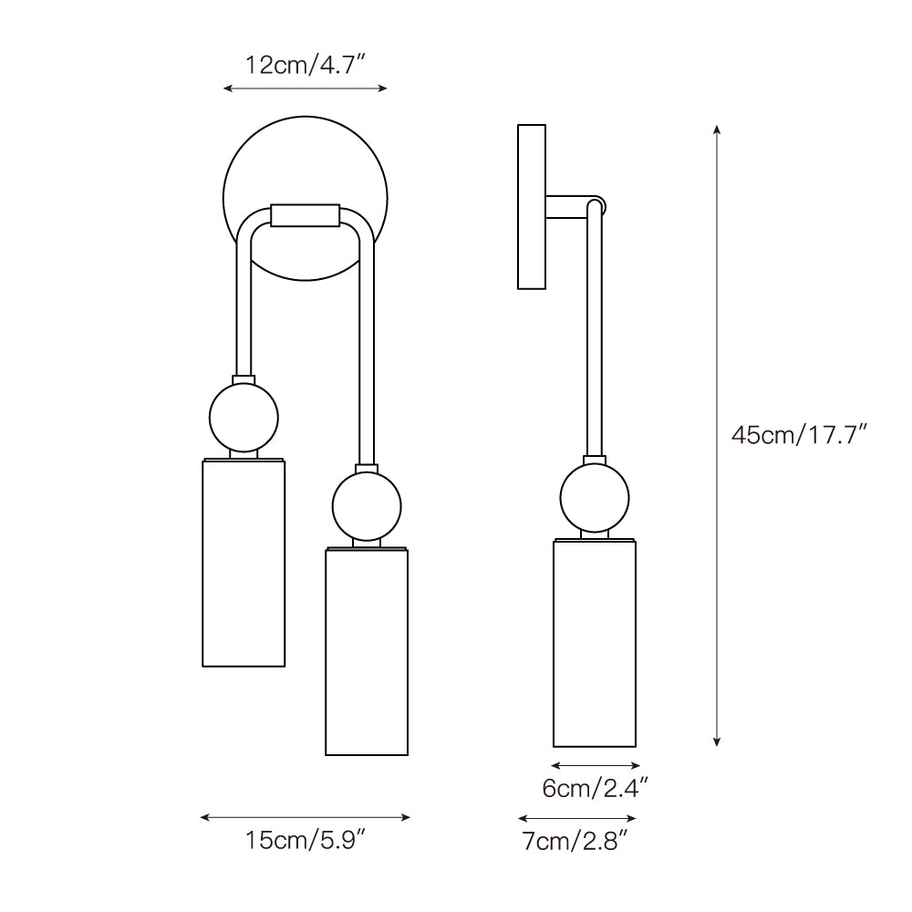 Alsollea Tube Wall Light