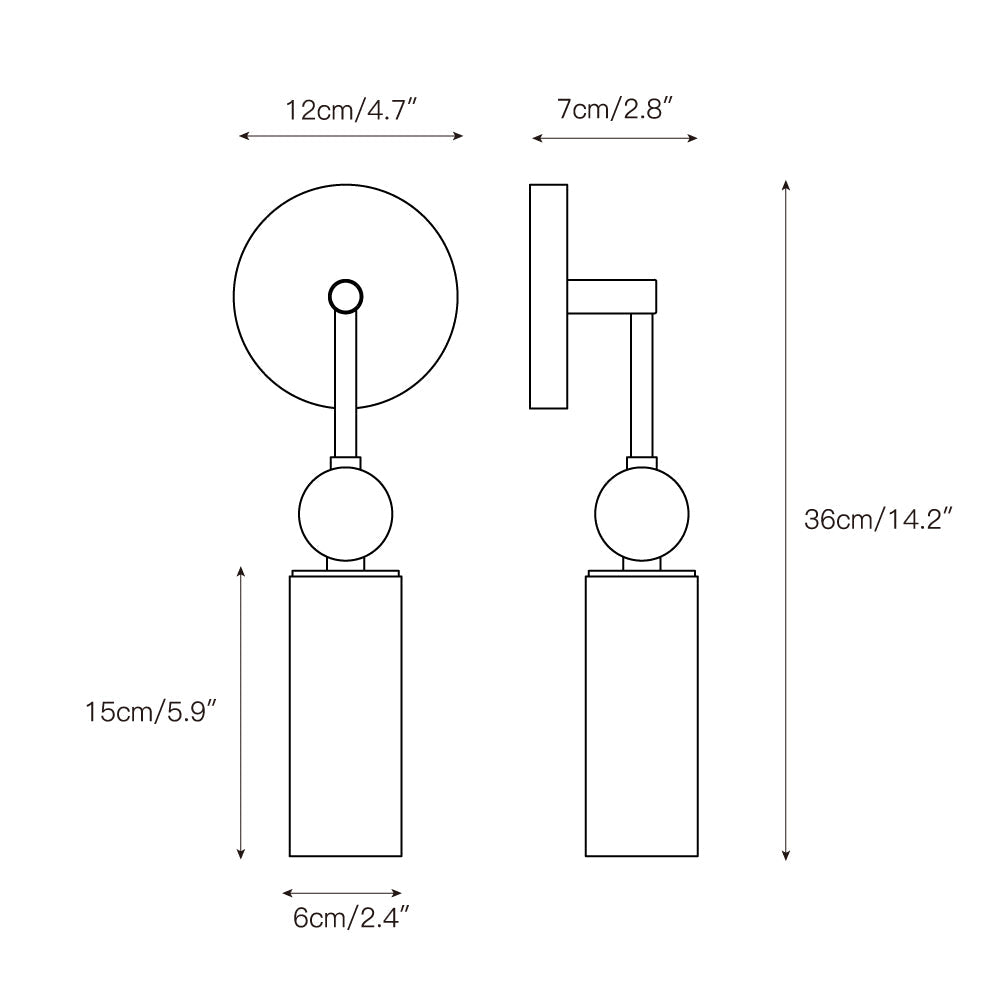 Alsollea Tube Wall Light