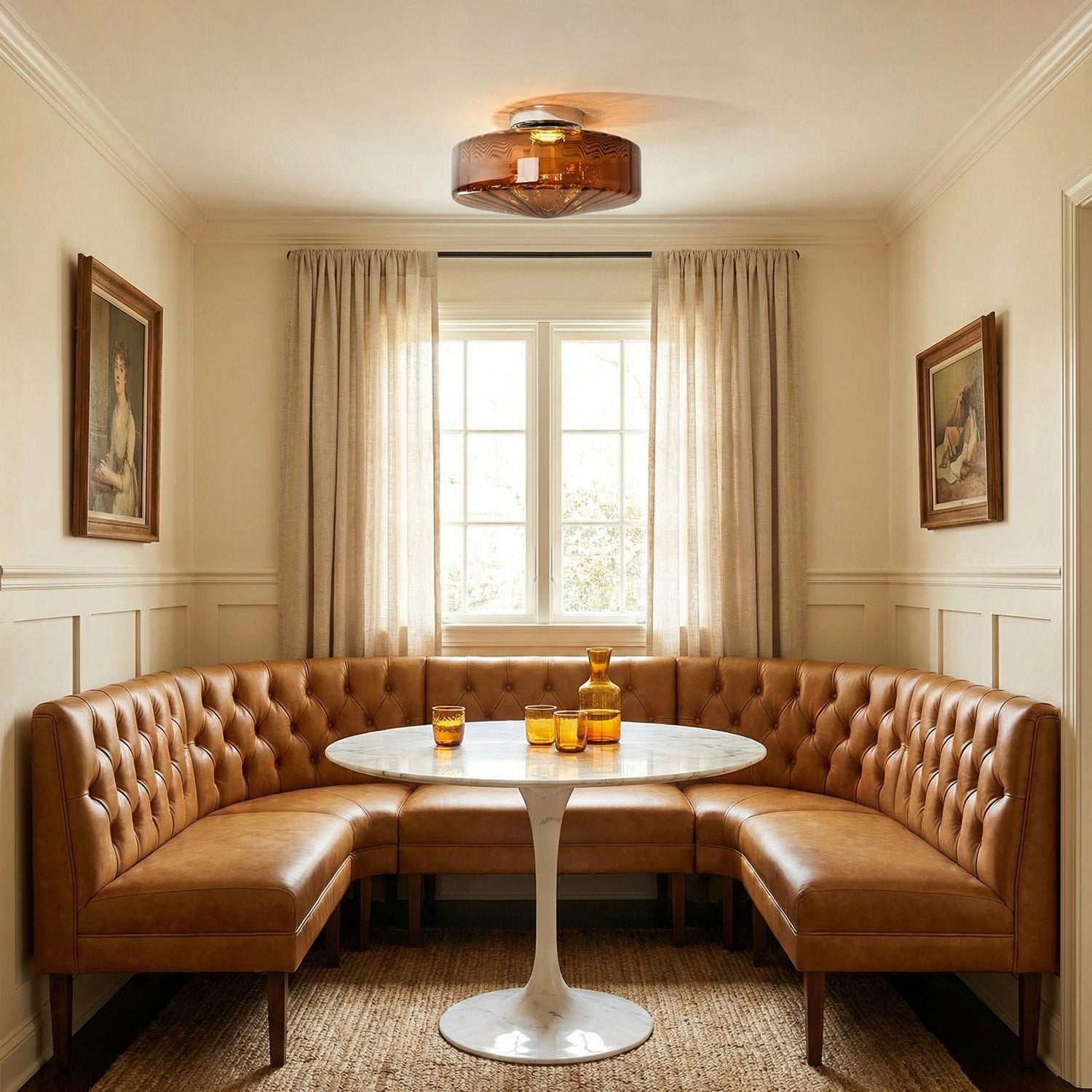 Banello Ribbed Ceiling Light