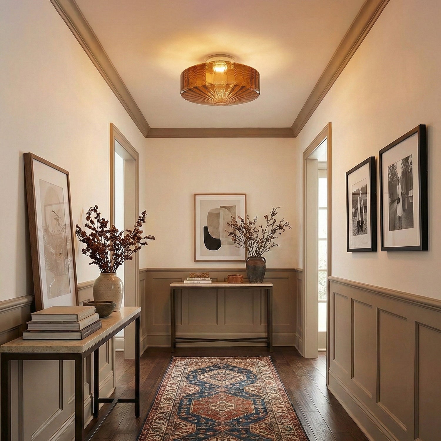 Banello Ribbed Ceiling Light