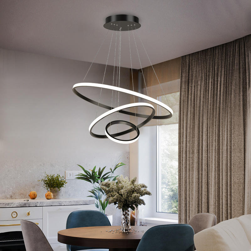 Loora Triple Circle Pendant Light