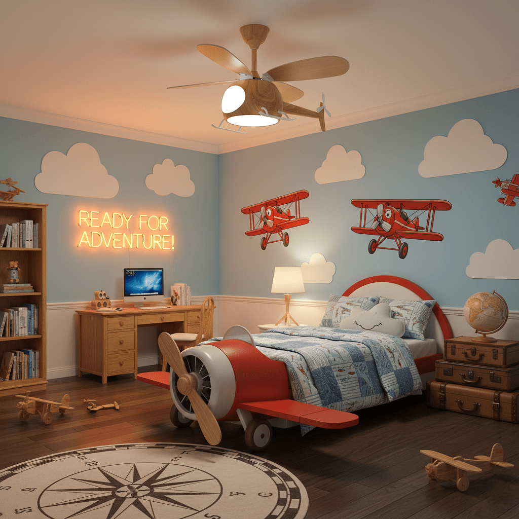 Amarus Helicopter Ceiling Fan Light