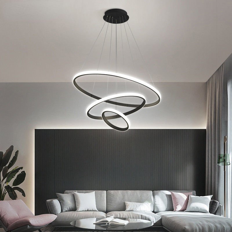 Loora Triple Circle Pendant Light