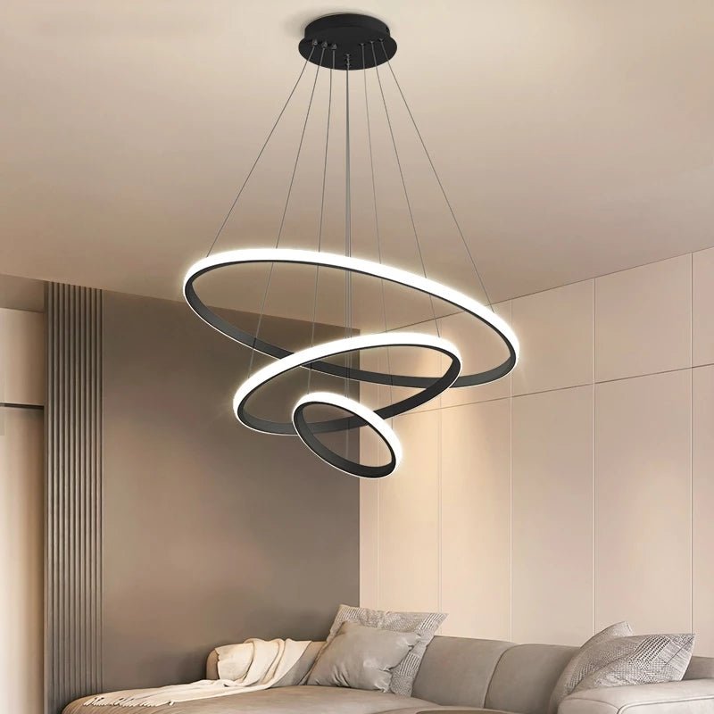 Loora Triple Circle Pendant Light