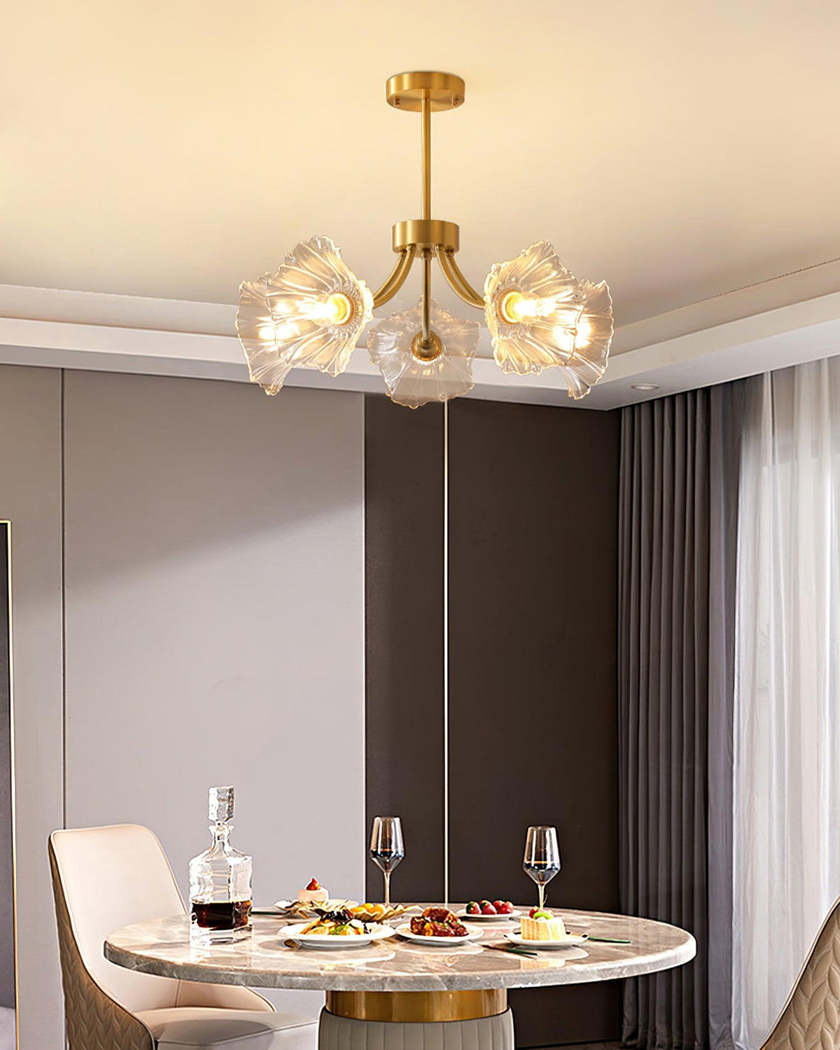Kalin Flower Glass Chandelier – detail 11
