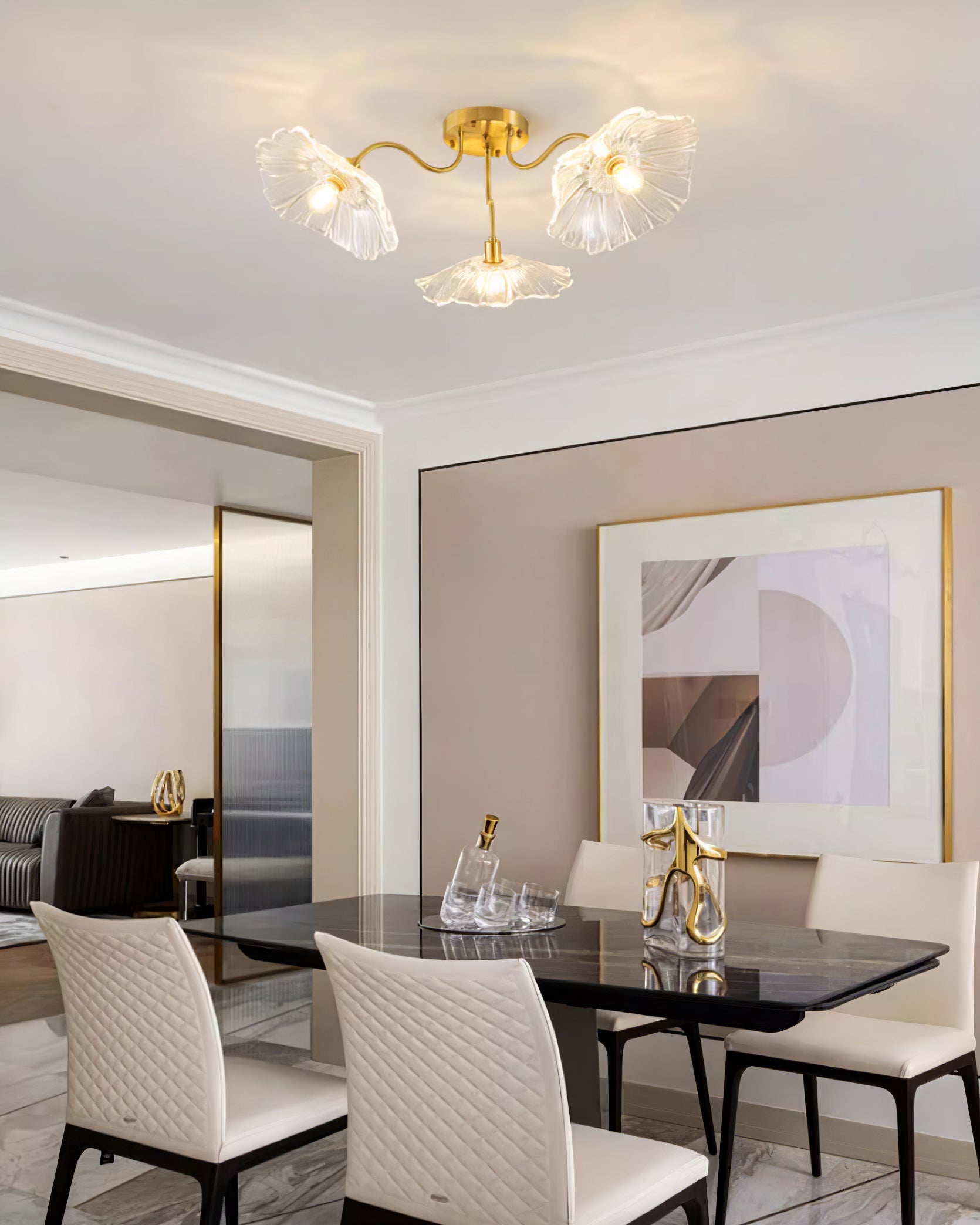 Leirova Lotus Leaf Ceiling Light