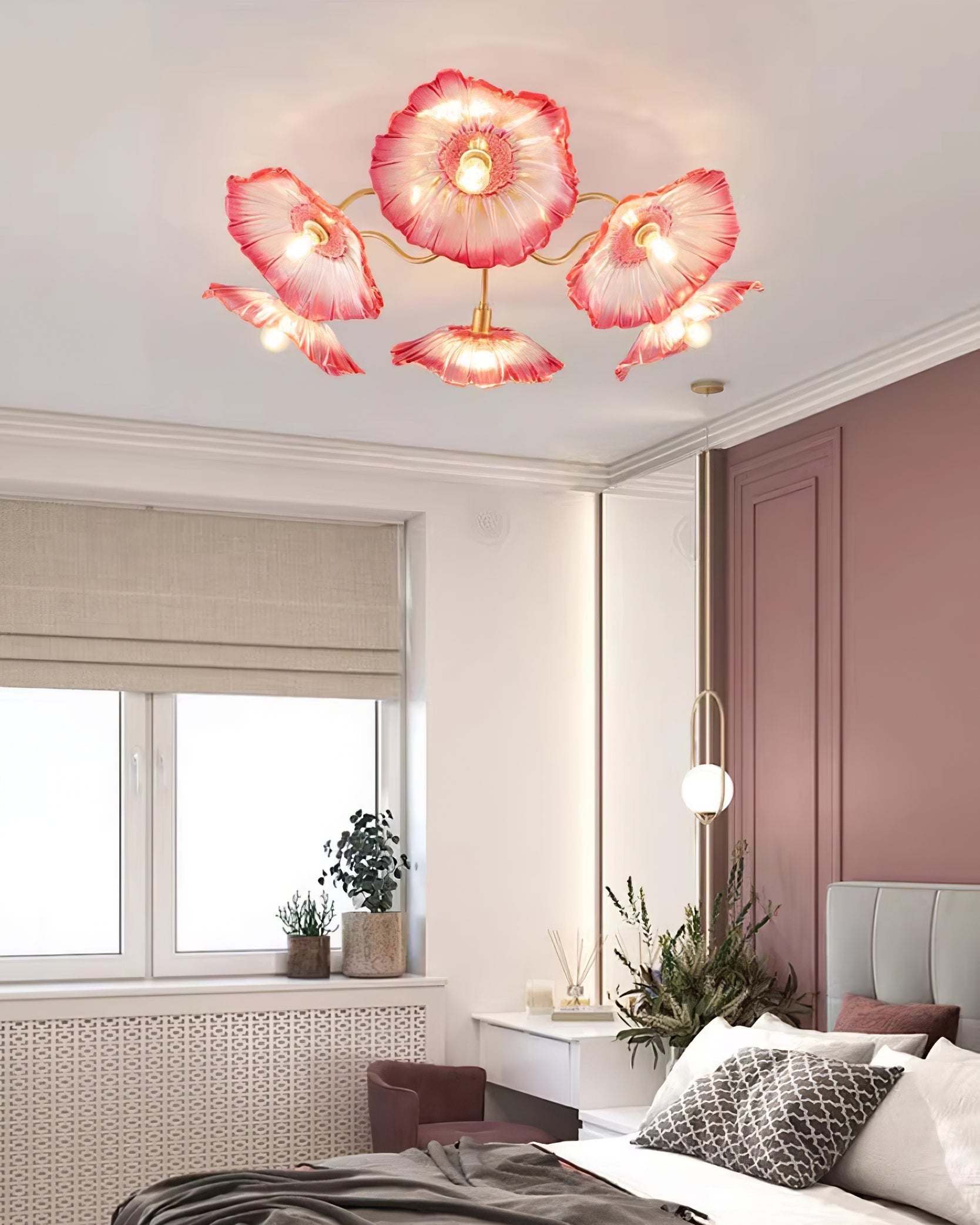 Leirova Lotus Leaf Ceiling Light